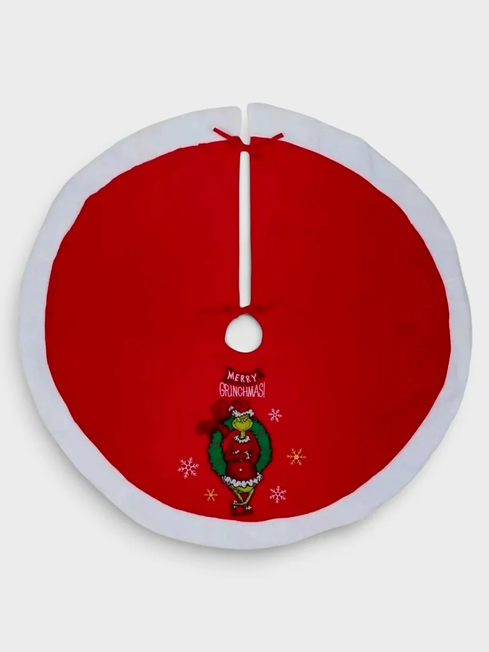 Dr. Seuss The Grinch Merry Grinchmas 48-Inch Christmas Tree Skirt NWT